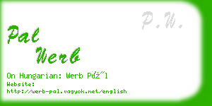 pal werb business card
